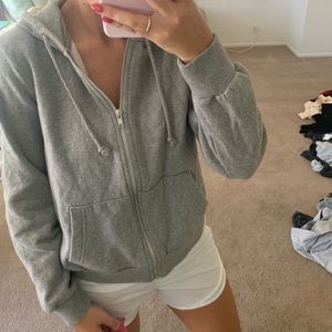 Brand new grey zip up divided sweatshirt from H&M
